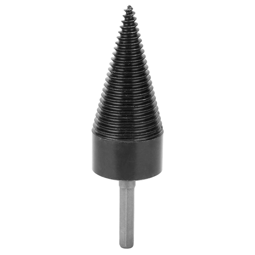 Wood Cone Punch High Speed Steel Hex Shank Firewood Splitter Dedicated Drill Bit 42mm