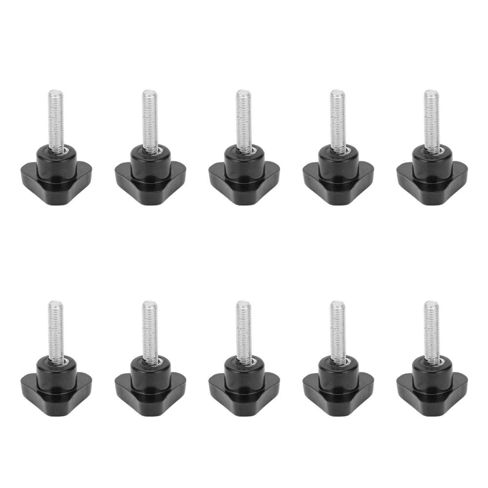 10Pcs Knob Bolt Lathe Hand Grip Twist Knob Nut Screw Triangle Locking Handle Hardware M5x20x20