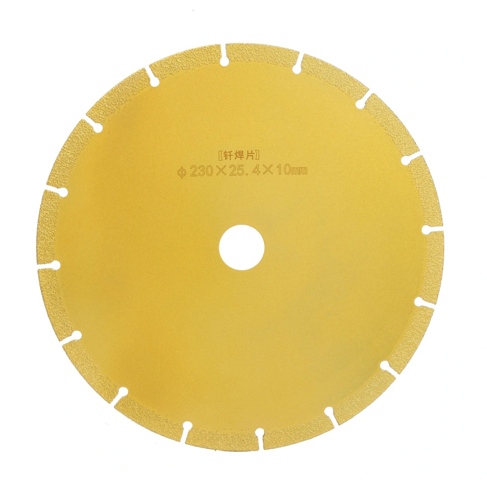 Diamond Saw Blade Circular Segmented Brazing Disc for Cutting Marble 230 x 25.4 x 10mm