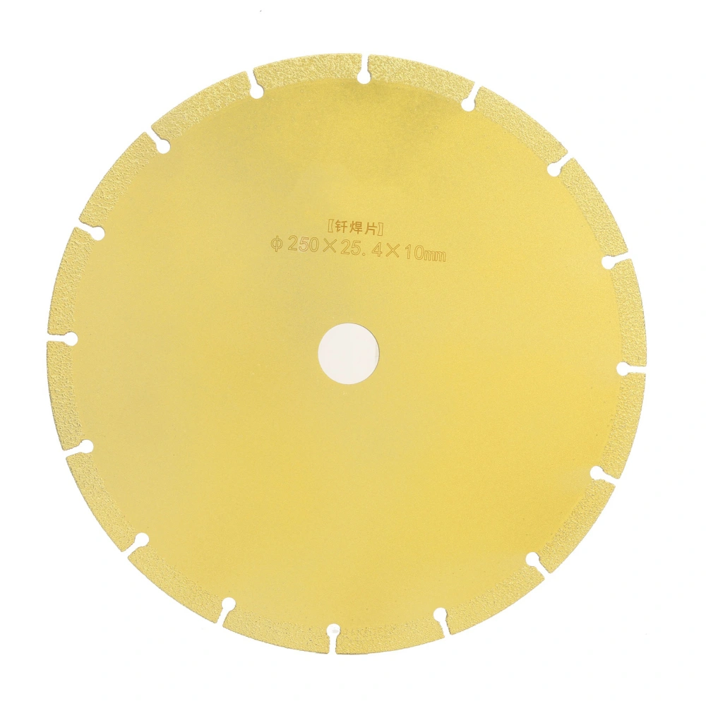 Circular Saw Blade Diamond Brazing Grinding Sheet Segmented Wheel Disc 250 x 25.4 x 10mm