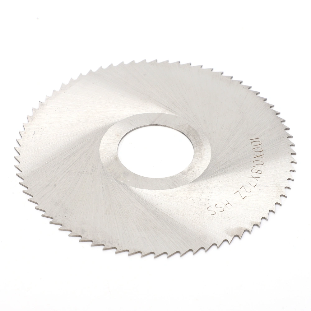 100x0.8mm 72Teeth Cutting Blade High Speed Steel Disc Circular Saw for Steel Aluminum Iron Wood Plastic