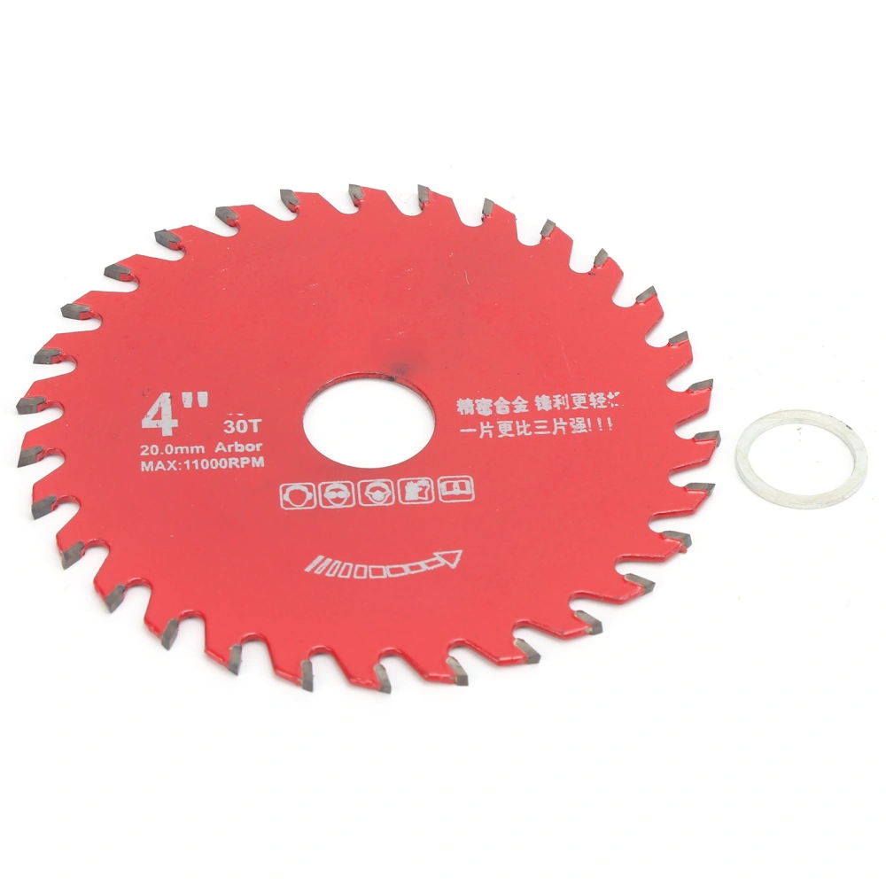 Carbide Circular Framing Saw Blade Woodworking Alloy Steel Cutting Disc Hardware 4x30T