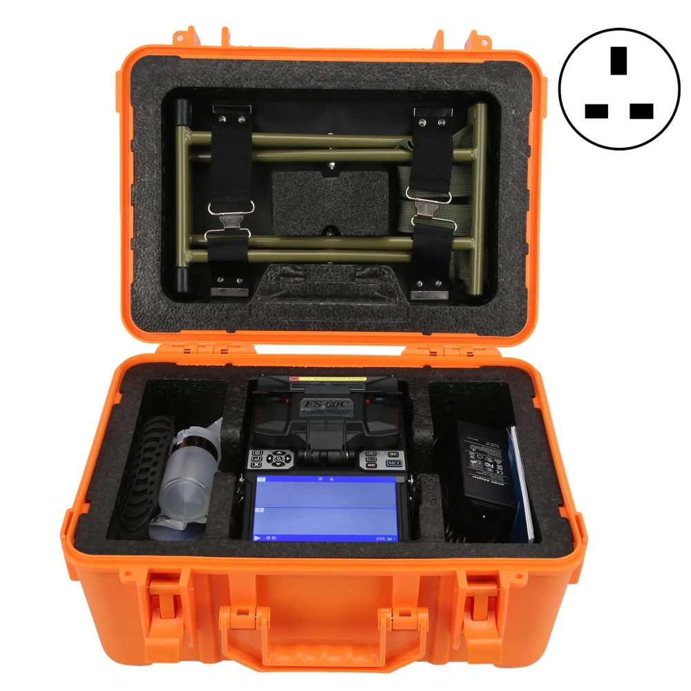 Fiber Fusion Splicer High Accuracy Machine Industrial Components FS‑60C AC100‑240VUK Plug