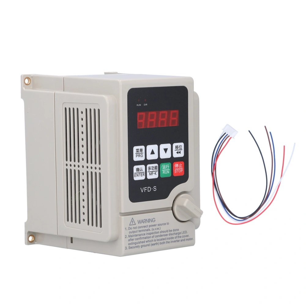 Variable Frequency Drive VFD Frequency Converter 3-Phase with V F Closed Loop Control 380V(2.2kw )