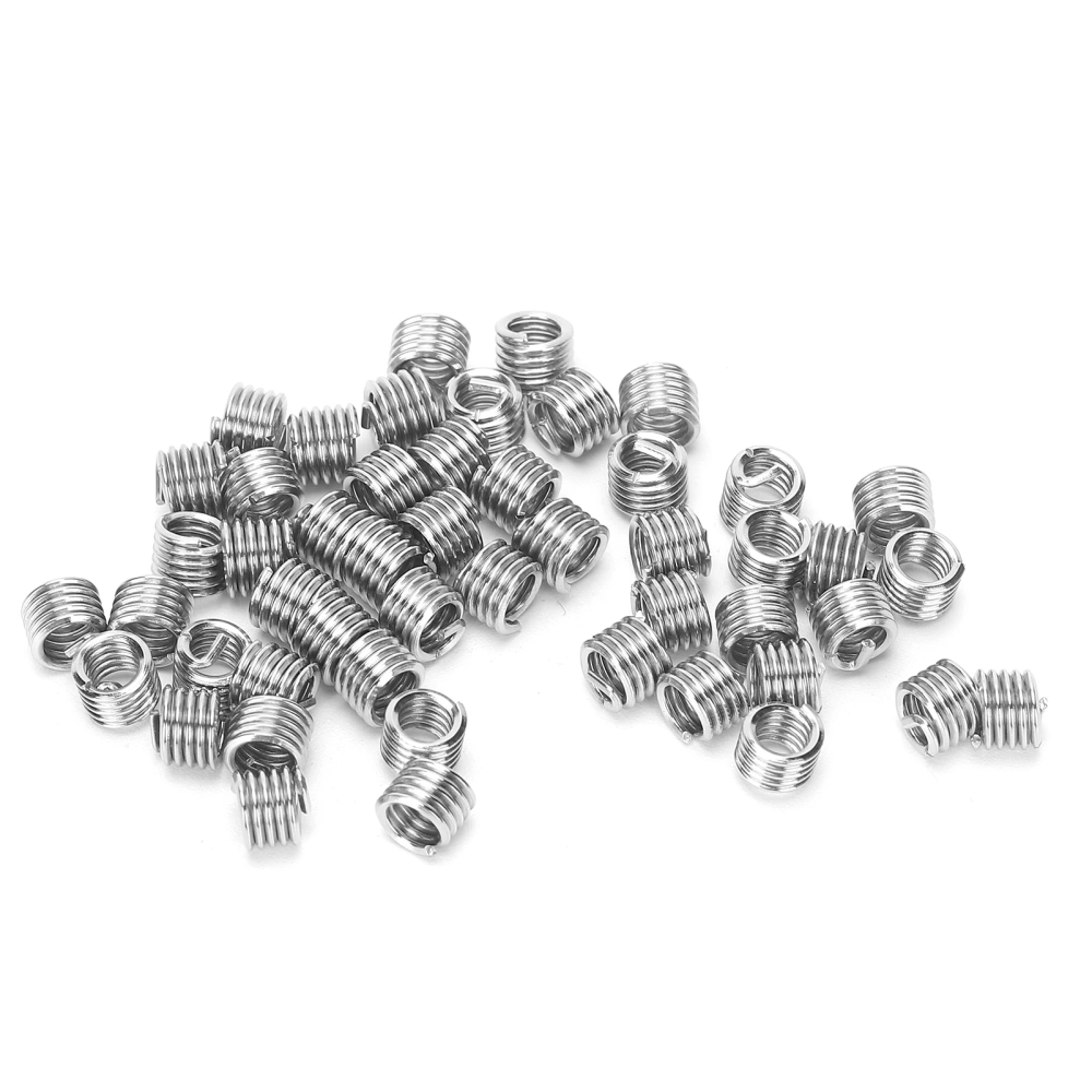 50Pcs Wire Thread Insert Screw Bushing Threaded Repair Protection Tool Units 10‑24x1.5D