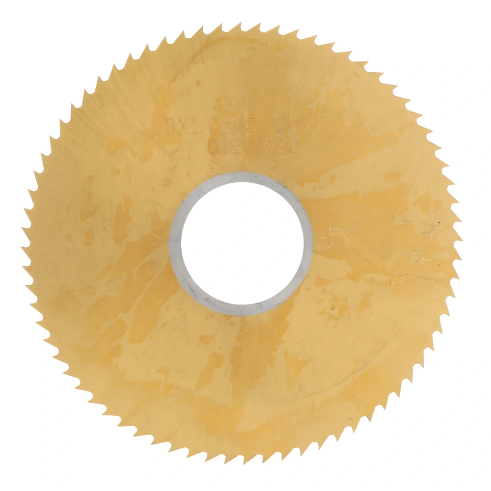 Saw Blade Circular Fine Tooth High Speed Steel Ti Coated Drilling Wheel Disc Cutter 80 x 1mm