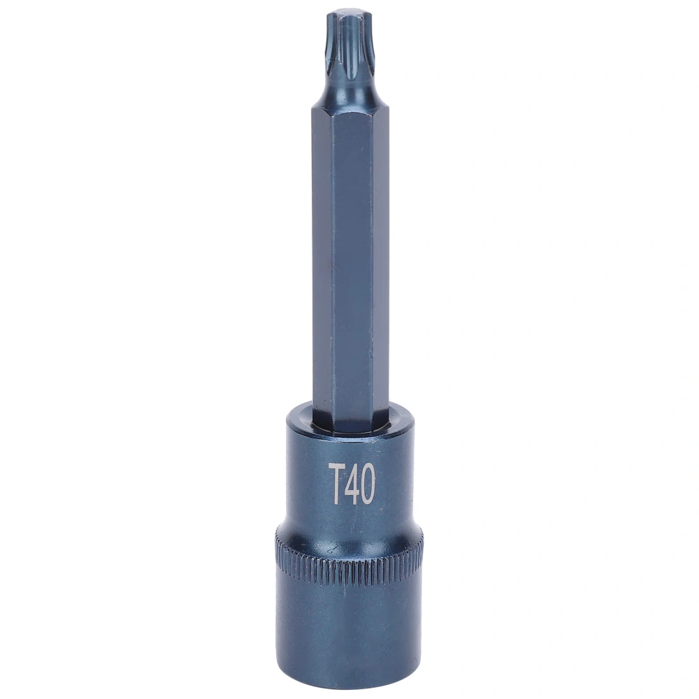 Socket Bit Star Rust‑Proof High Accuracy S2 Alloy Steel Blueing Screwdriver Hand Tools 100xT40