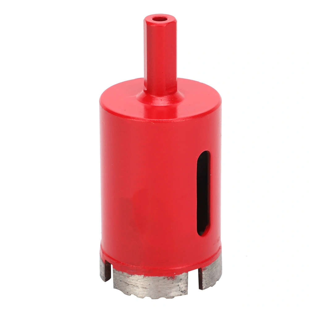 Hole Saw Drill Tool Diamond Red High Speed Steel Wave Tooth Saw Bit 38mm for Marble