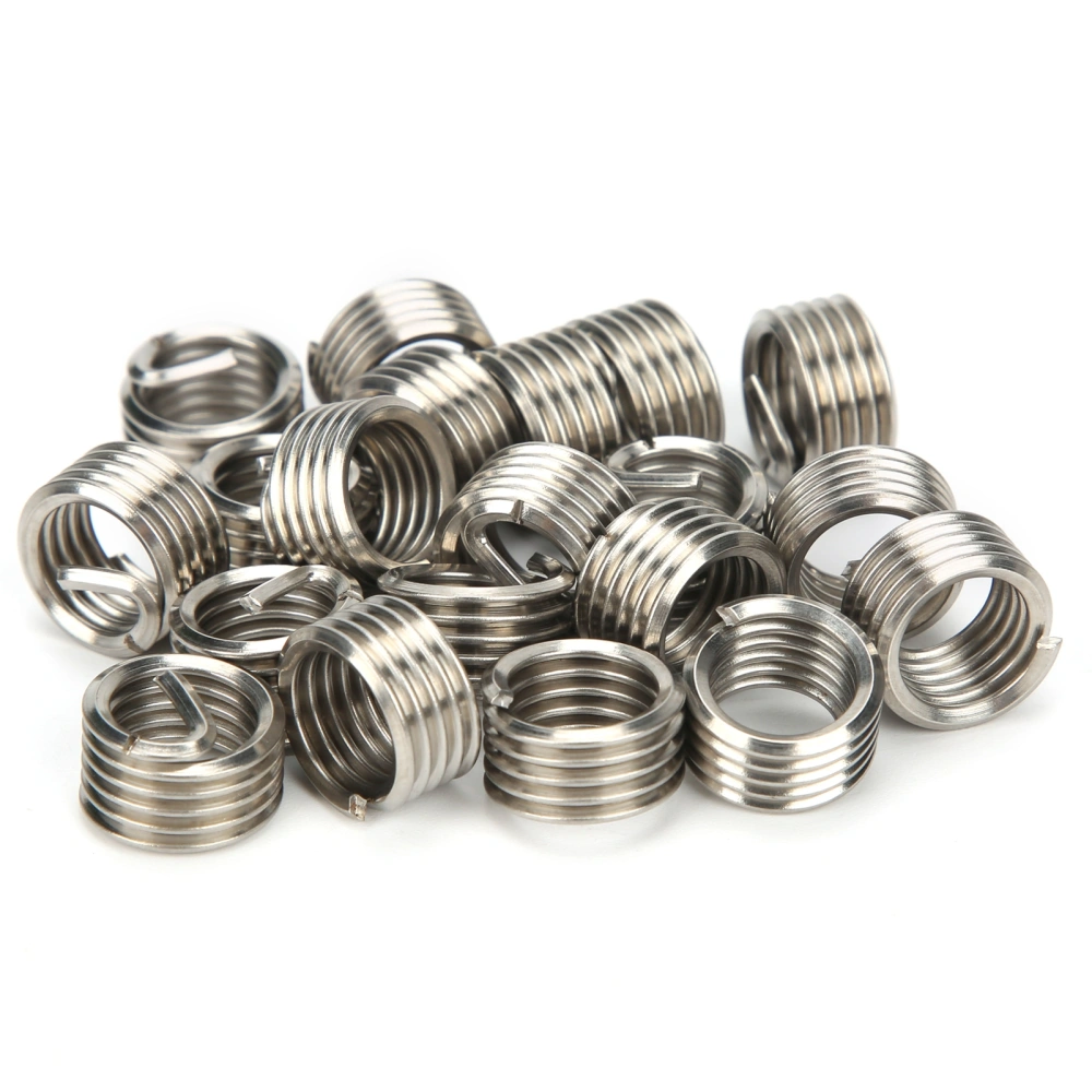 20Pcs Wire Thread Insert Stainless Steel Screw Bushing Repair Conversion Nut Kit M1/12‑13x1D