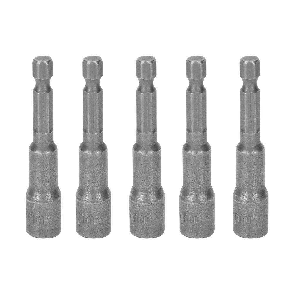 5Pcs Socket Bit Hex Magnetic Screw Driver Bit Adapter Disassemble Repair Tools 65x1/4x8.0