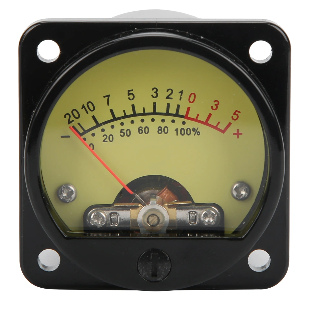 45mm Power Amplifier Tube VU Level Meter with Backlight DB Meter Volume with Driver BoardTS‑45‑Y DC500UA Yellow