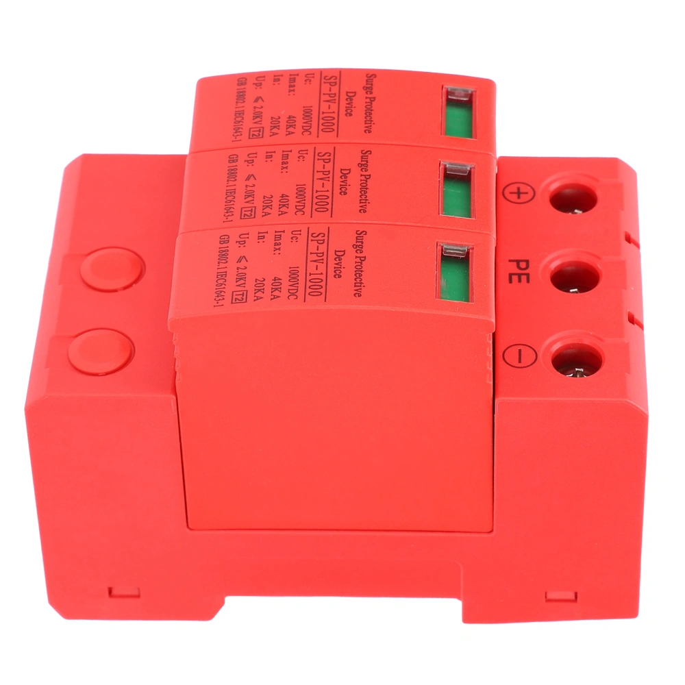 Surge Protective Device 3P40KA DC1000V Photovoltaic Protector Arrester Circuit Breaker