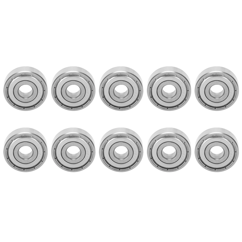 10Pcs Ball Bearings Stainless Steel High Rotating Speed Roller Skating Accessories S627Z