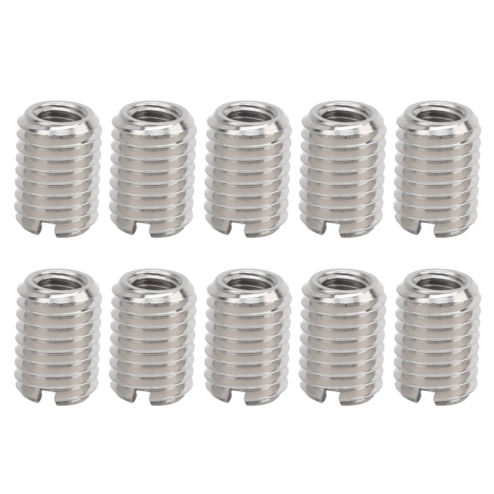 10Pcs Thread Inserts Male Female Reducing Nut Repair Tool Stainless Steel Fastener