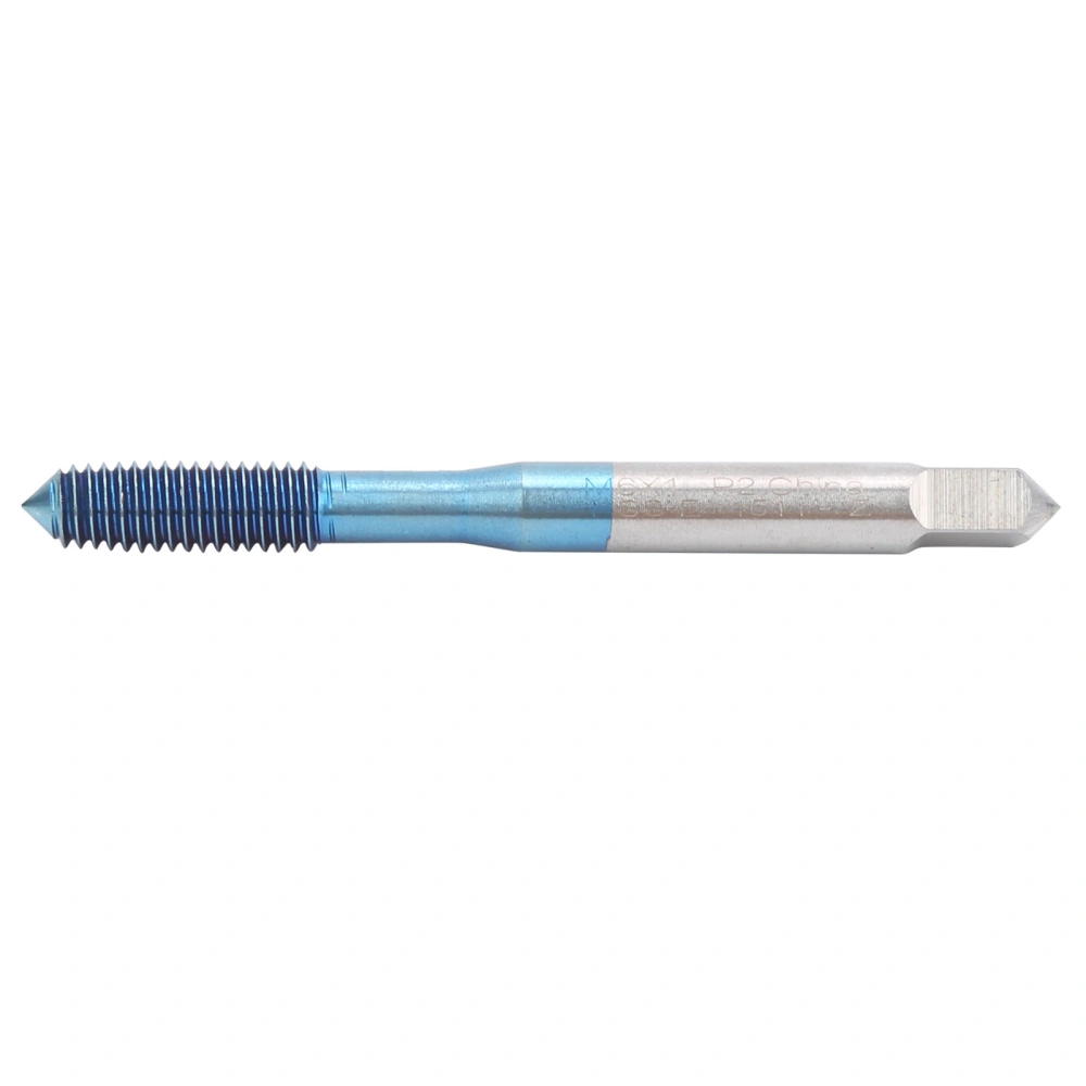 Thread Tap Nano Blue Coating Tungsten Steel Metric Straight Handle Machine Tapping ToolM6