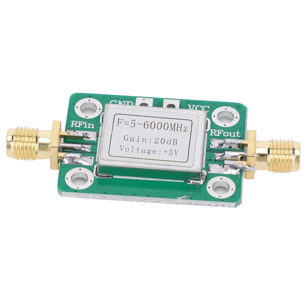 RF Module Ultra Wideband Medium Power Amplifier with Shielding Case 5M-6GHz Gain 20dB