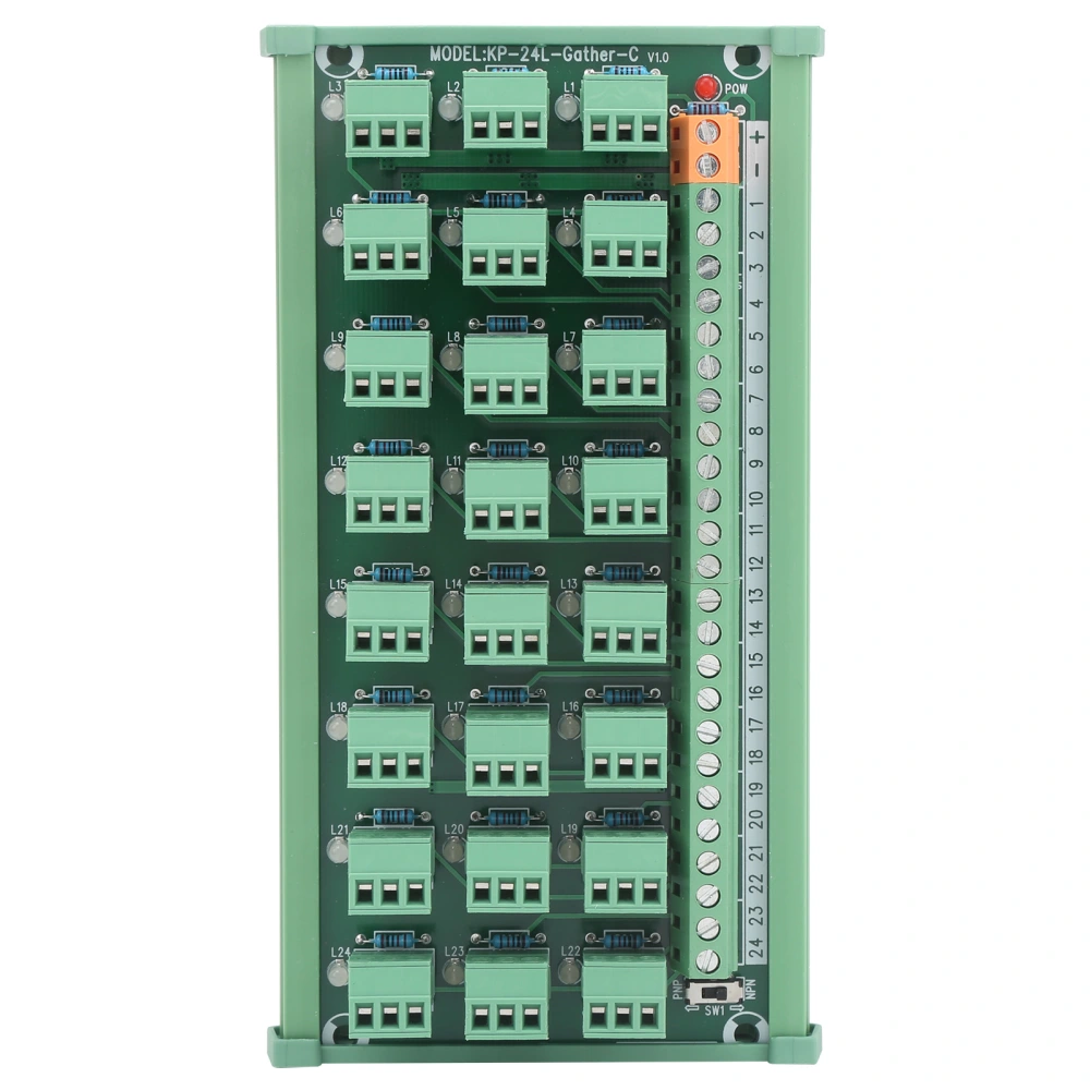 Terminal Block 3 Wire 24 Channel Acquisition Board NPN PNP Output KP24LGatherC