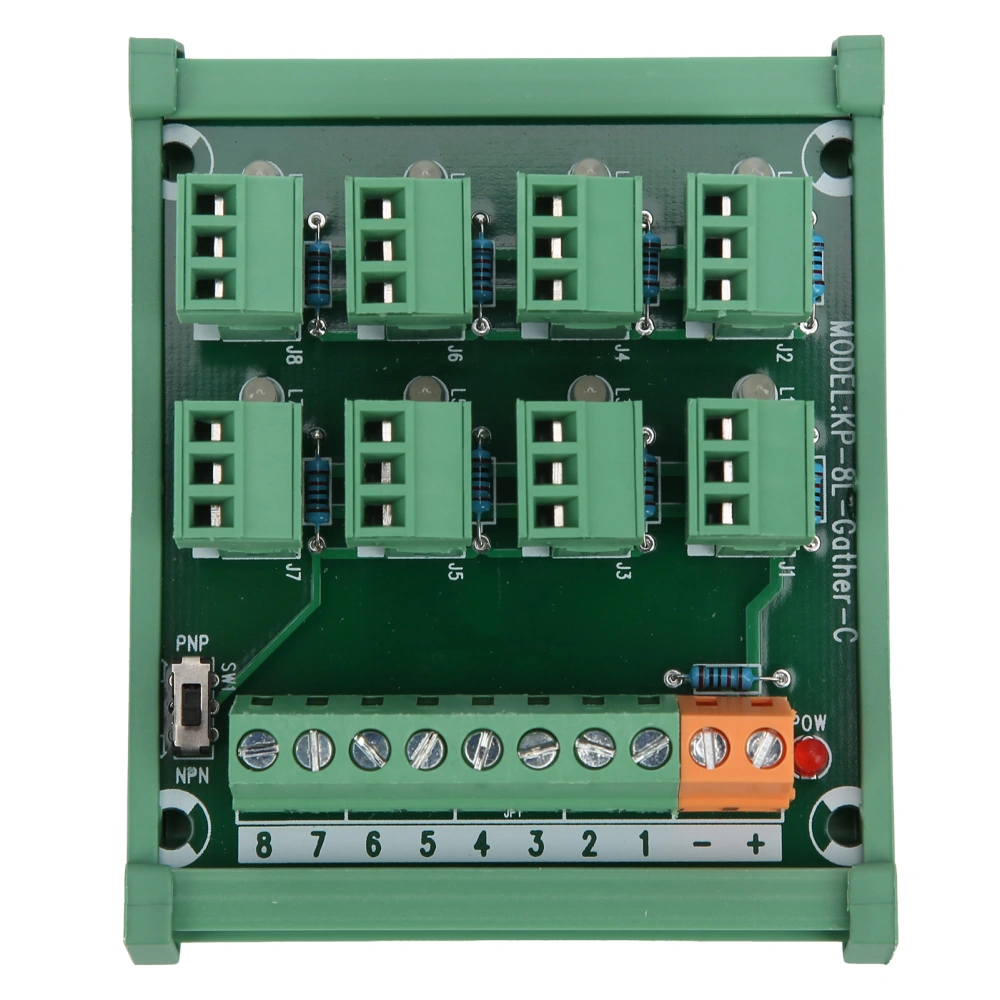 Terminal Block 3-Wire 8-Channel Acquisition Board KP-8L-Gther C 0.5A for 20-26AWG