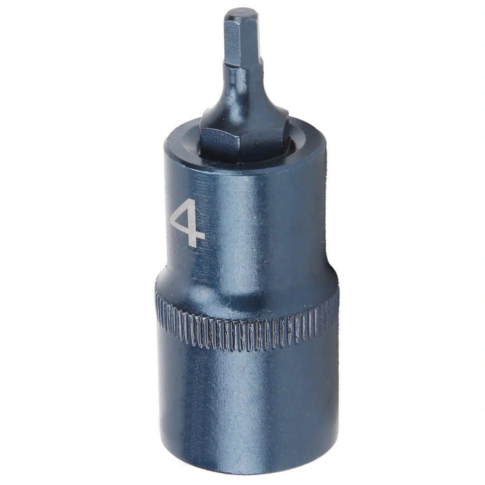 Socket Bit Hex 1/2in Square Interface Quick Wrench S2 Alloy Steel Bluing Hand Tools Hardware