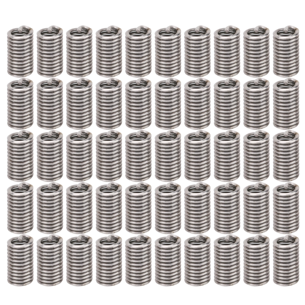 50Pcs Wire Thread Insert Stainless Steel Bushing Screw Hole Repair Socket Kit Units 5‑40