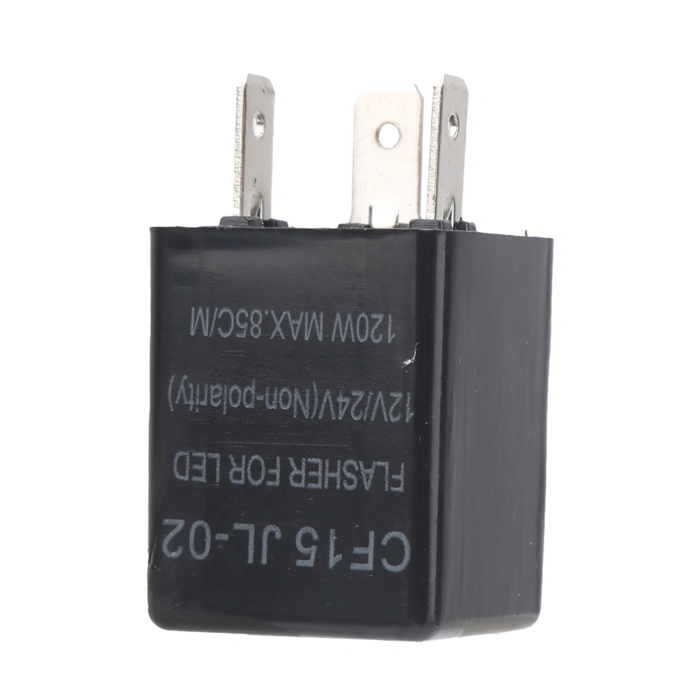 LED Flasher Non Polarity 12V 24V Universal ABS Normally Open Flash Relay CF15 JL-02