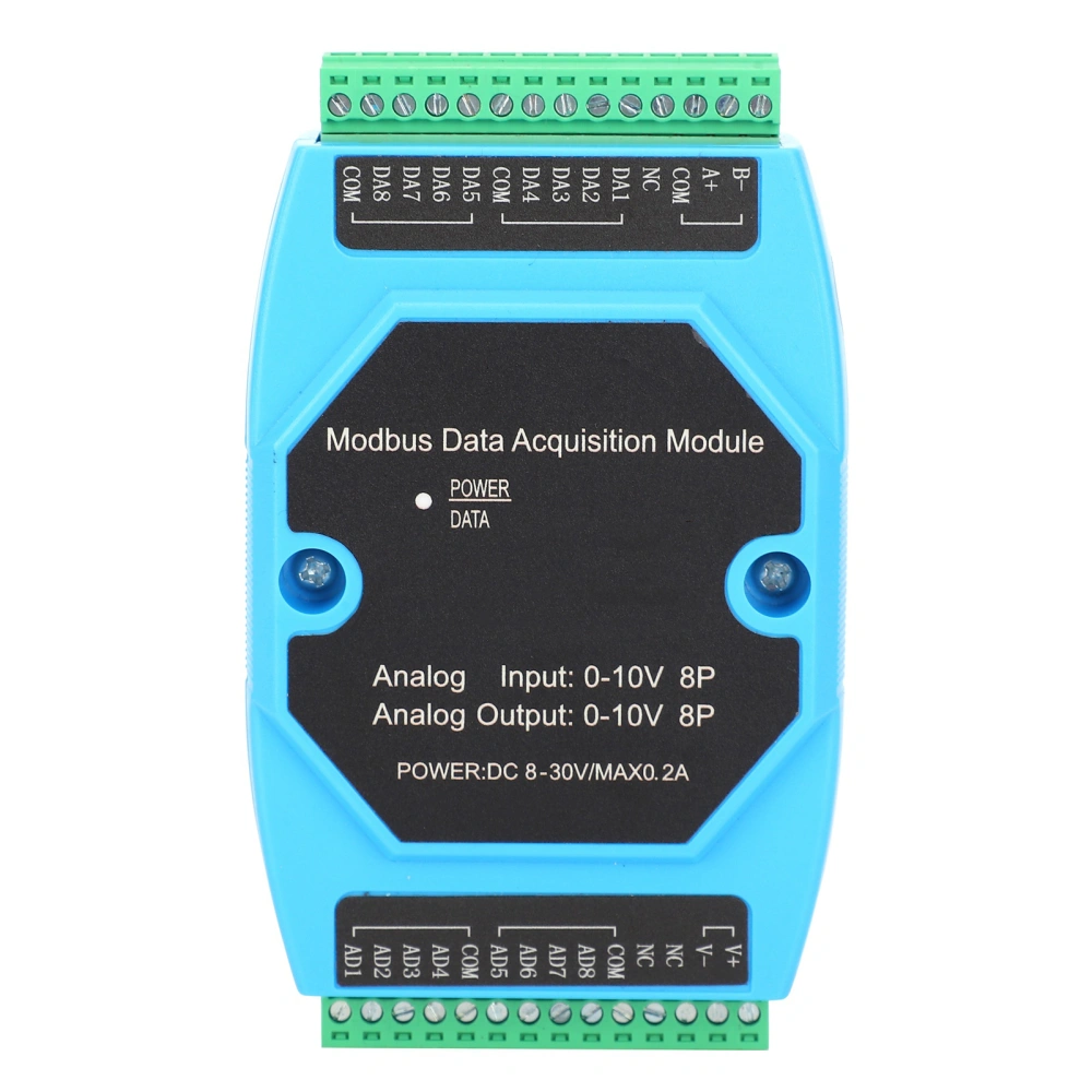 Acquisition Module Voltage Acquire and Output Data Logging 8AD 0‑10V Analog Quantity Input