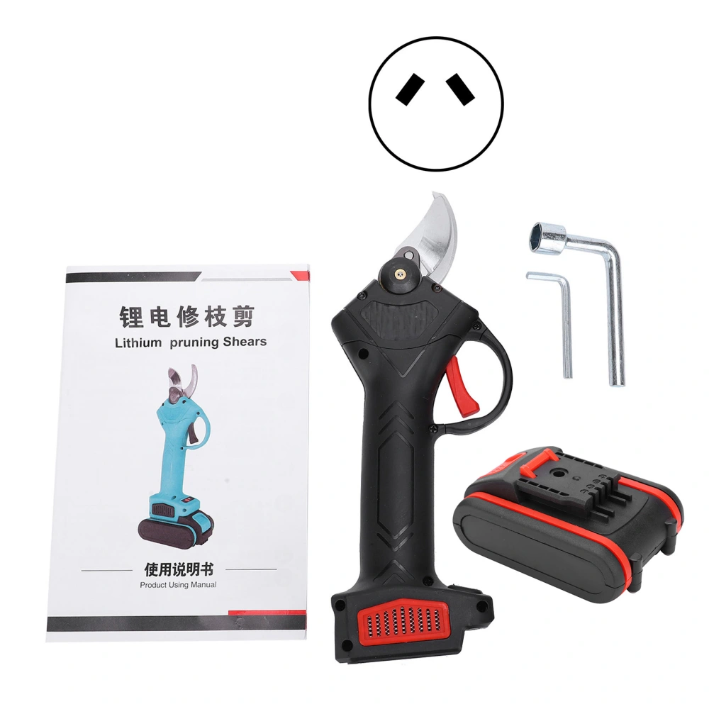 Electric Pruning Shears High Power Lithium Battery Garden Branch Cutter AC100‑240VAU Plug