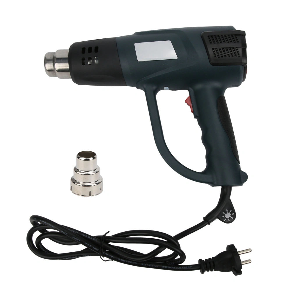 Hot Air Gun Portable Electronic Adjustable Temperature Heating Equipment 2000W GJ‑8020REU Plug 220V