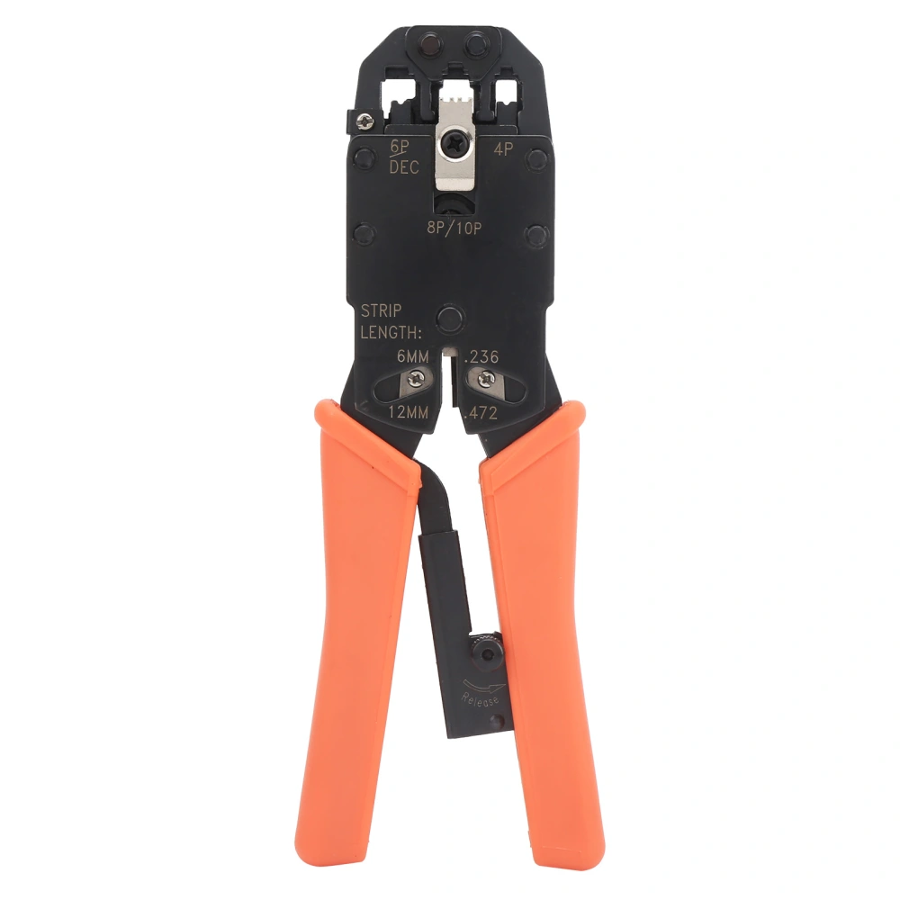 Crimp Pliers High Carbon Steel Handheld Wire Crimping Tool for Telecommunications Connector