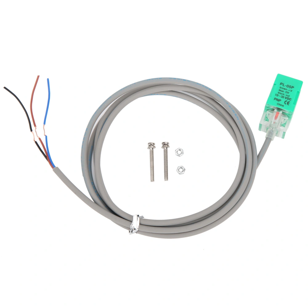 BERM Proximity Switch PNP DC 3‑Wire LED Chip Flushed Inductive Sensor DC10‑30V PL‑05P