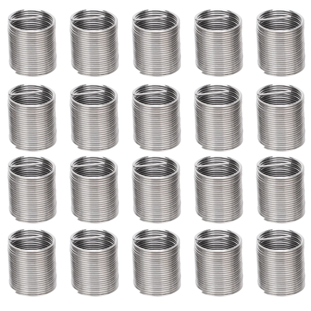 20Pcs Thread Inserts Male Female Reducing Nut Repair Stainless Steel Wire Fastener M14x1x2D