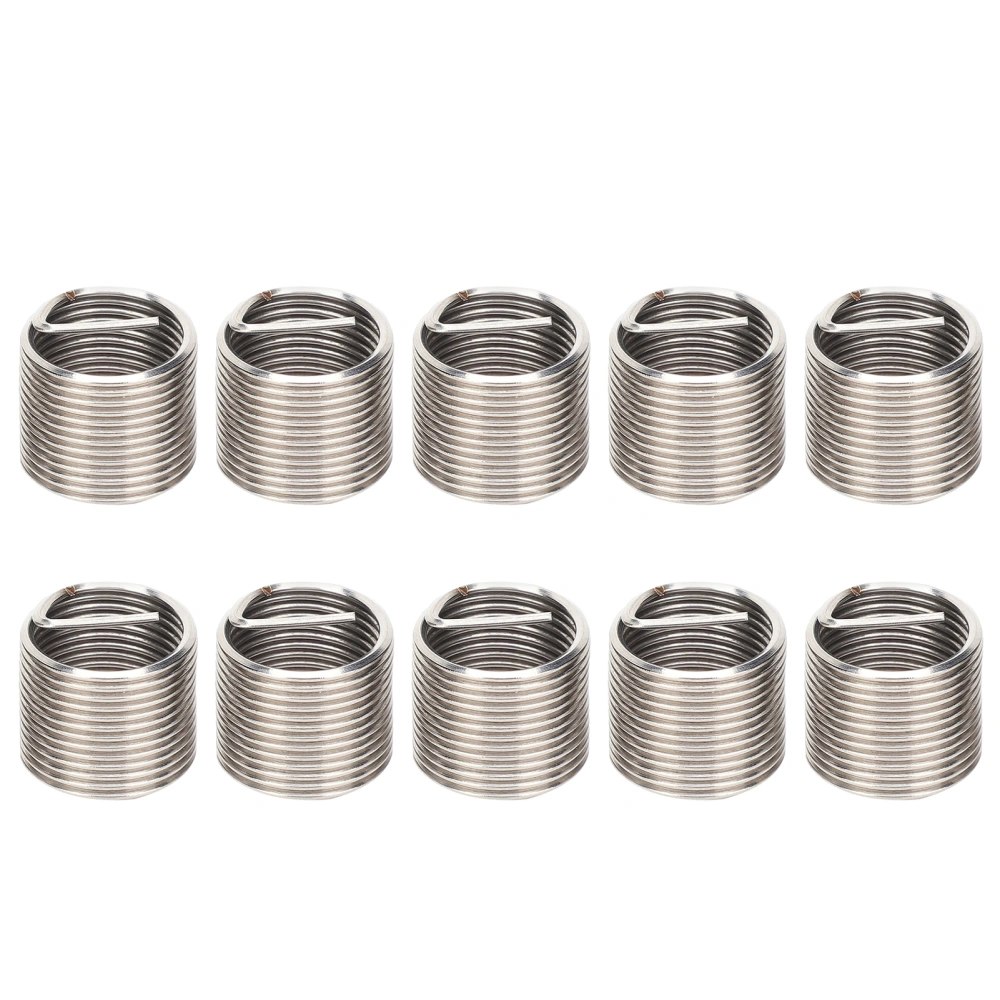 10Pcs Thread Inserts Male Female Reducing Nut Repair Tool Stainless Steel Wire Fastener M16x1.51.5D