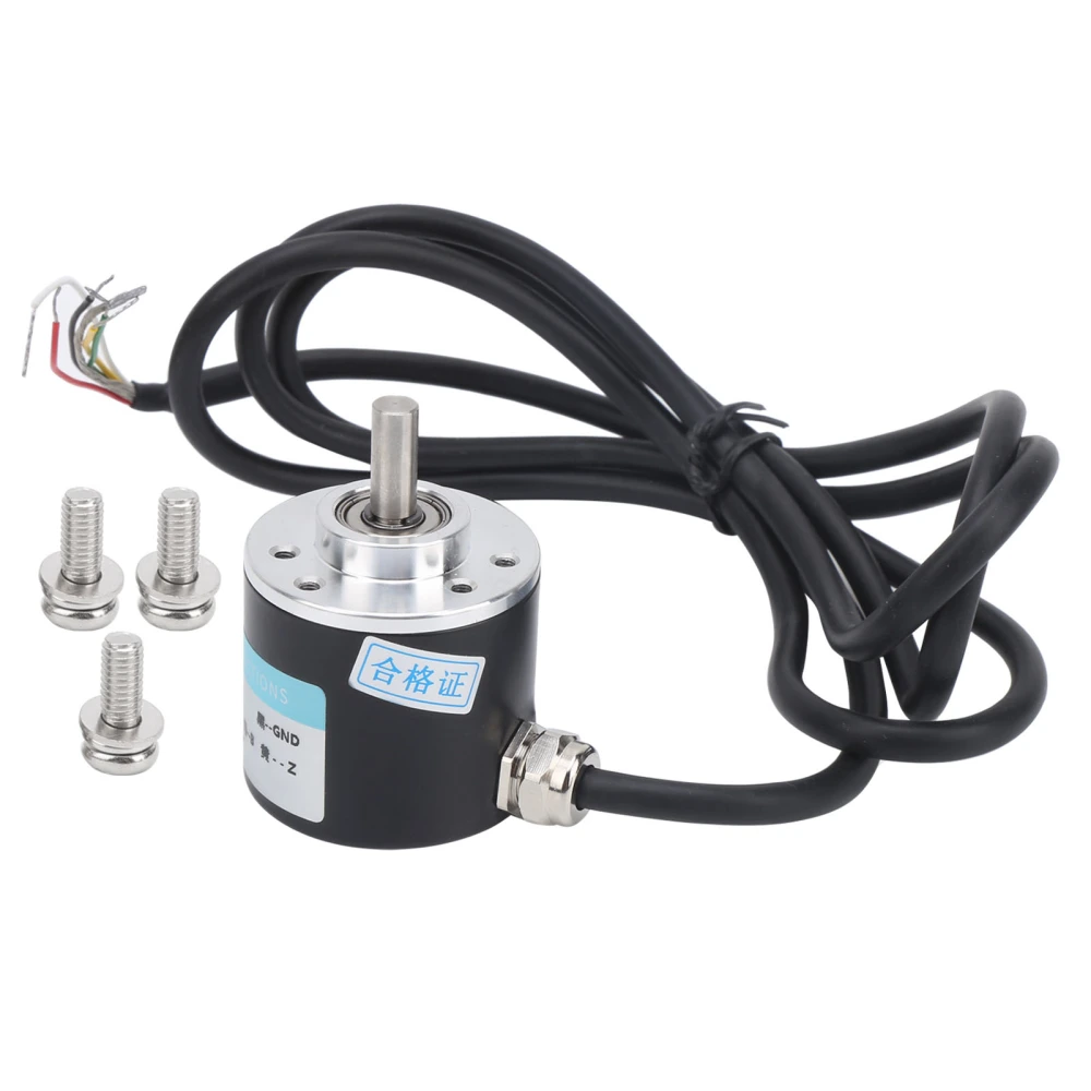 ABZ Encoder Incremental 3‑Phase Solid Shaft 6mm Motor Reducer Equipments DC5‑24VC38S6G5‑100Z