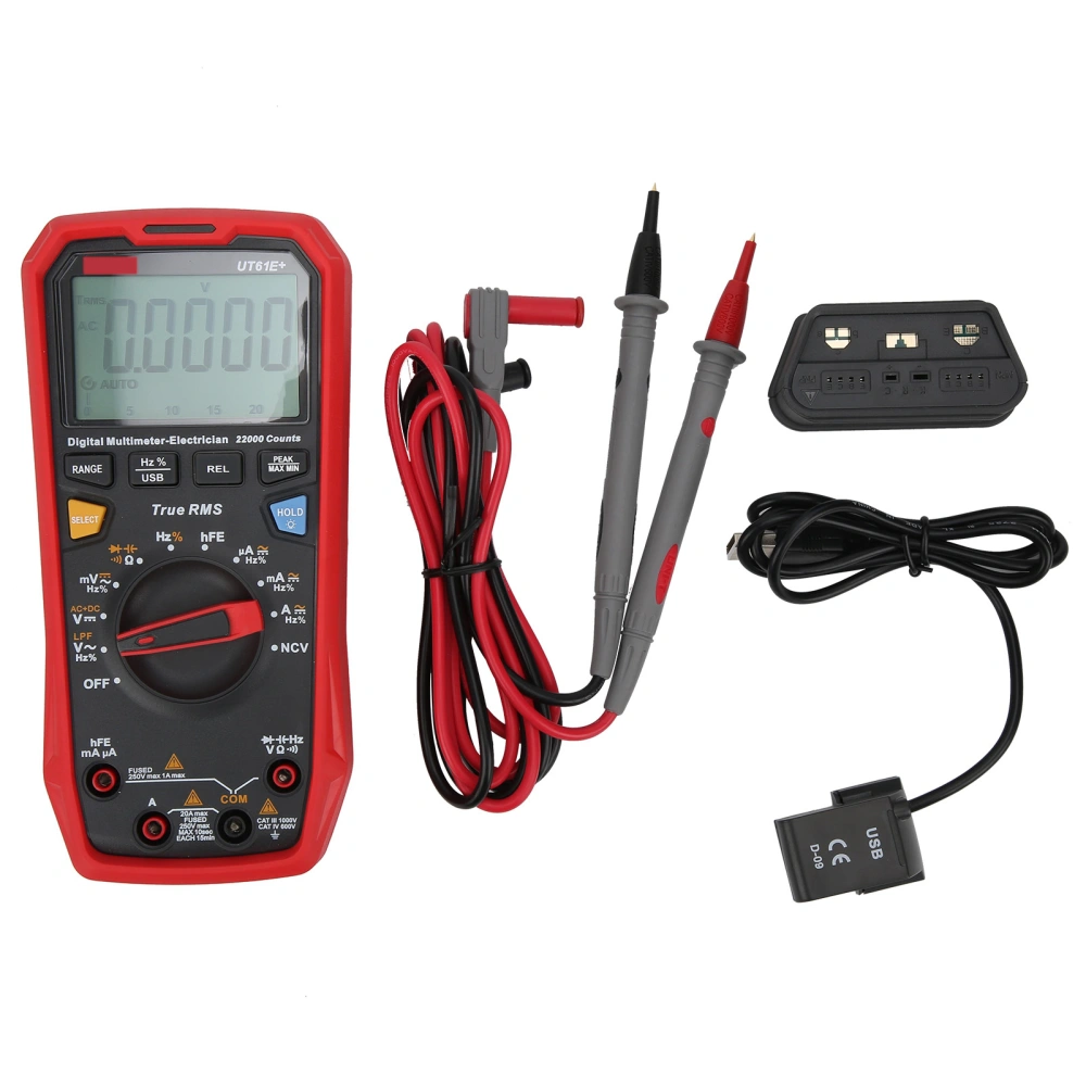 UT61E+ 1000V Digital Multimeter Auto Range True RMS Tester Electrician Instruments