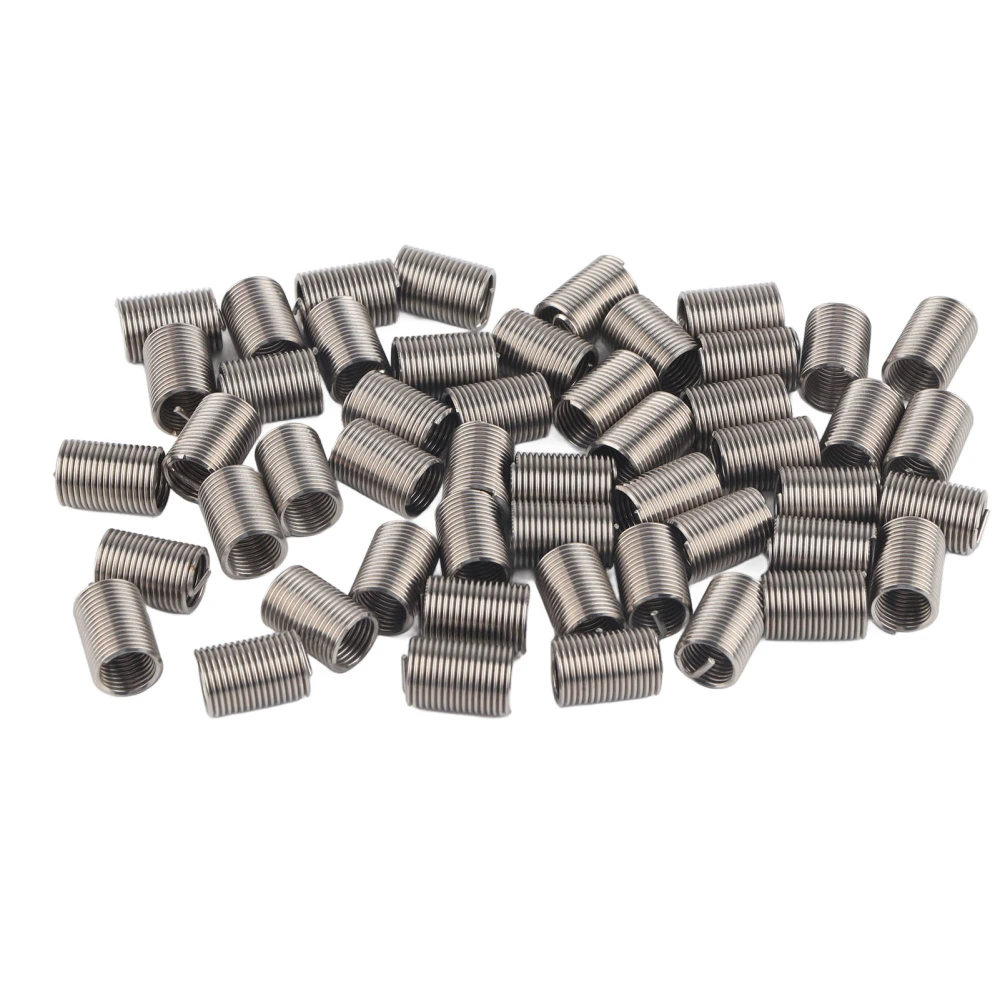 50Pcs Thread Inserts Male Female Reducing Nut Repair Tool Stainless Steel Fastener M10x1.252.5D