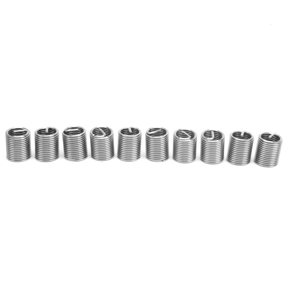 10Pcs Thread Inserts Male Female Reducing Nut Repair Tool Stainless Steel Fastener M16x22D