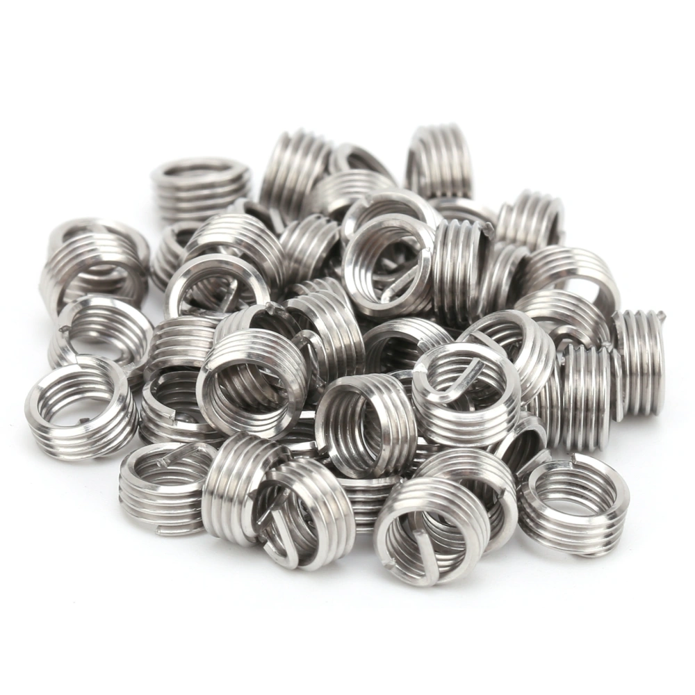 50Pcs Thread Inserts Male Female Reducing Nut Repair Tool Steel Wire Fastener 10-321D