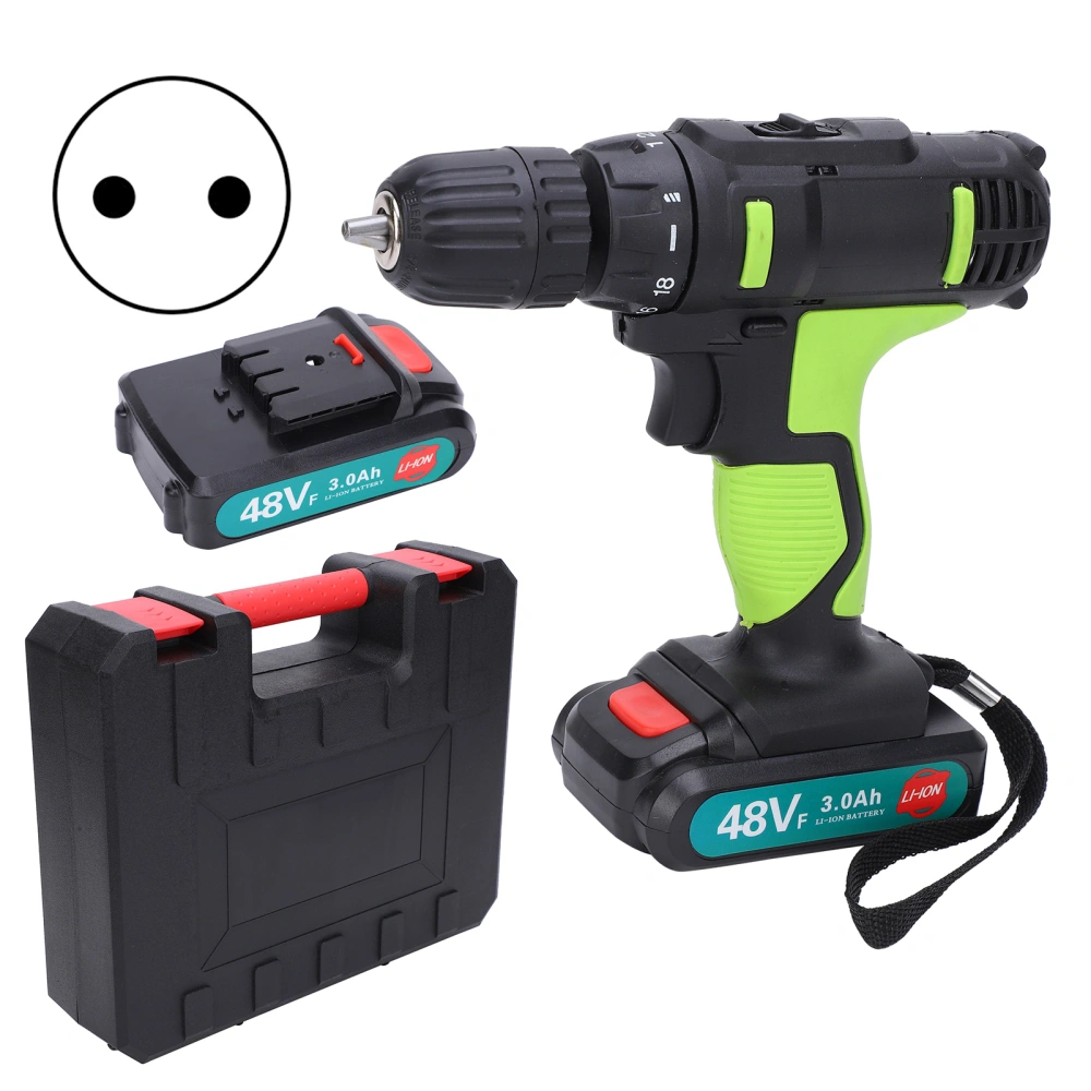 Electric Drill 2-Speed Screwdriver Impact Drill Wood Drilling Handheld Power Tool AC100-240VEU Plug