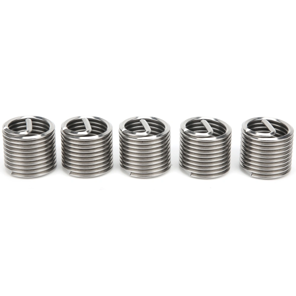 5Pcs Wire Thread Insert Coiled Sleeve Bushing Nut Threaded Expansion Tool Kit M20x2.5x1.5D