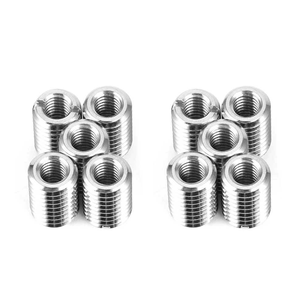 10Pcs Insert Nut Thread Repair Kit M6 x 1.0 Female and M10 x 1.5 Male Thread Reduce Tool