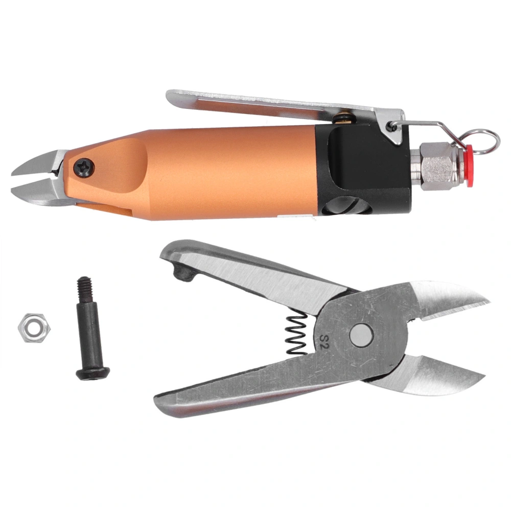 Pneumatic Scissors for Resin Hard Plastic Oblique Cutting Mini Air Shears HS5-F1 390N