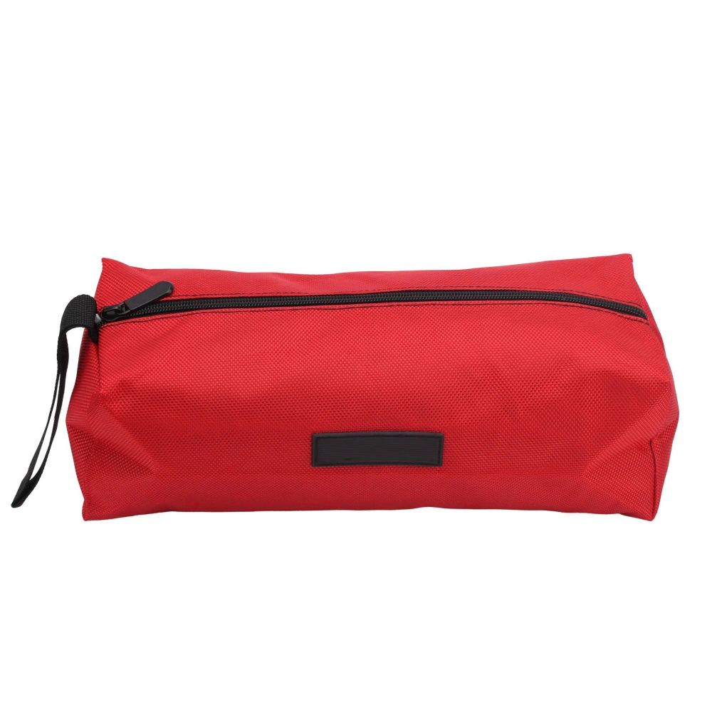 Tool Bag MultiPurpose Thick Electrician Portable Waterproof 1680D Oxford Cloth L(Red )