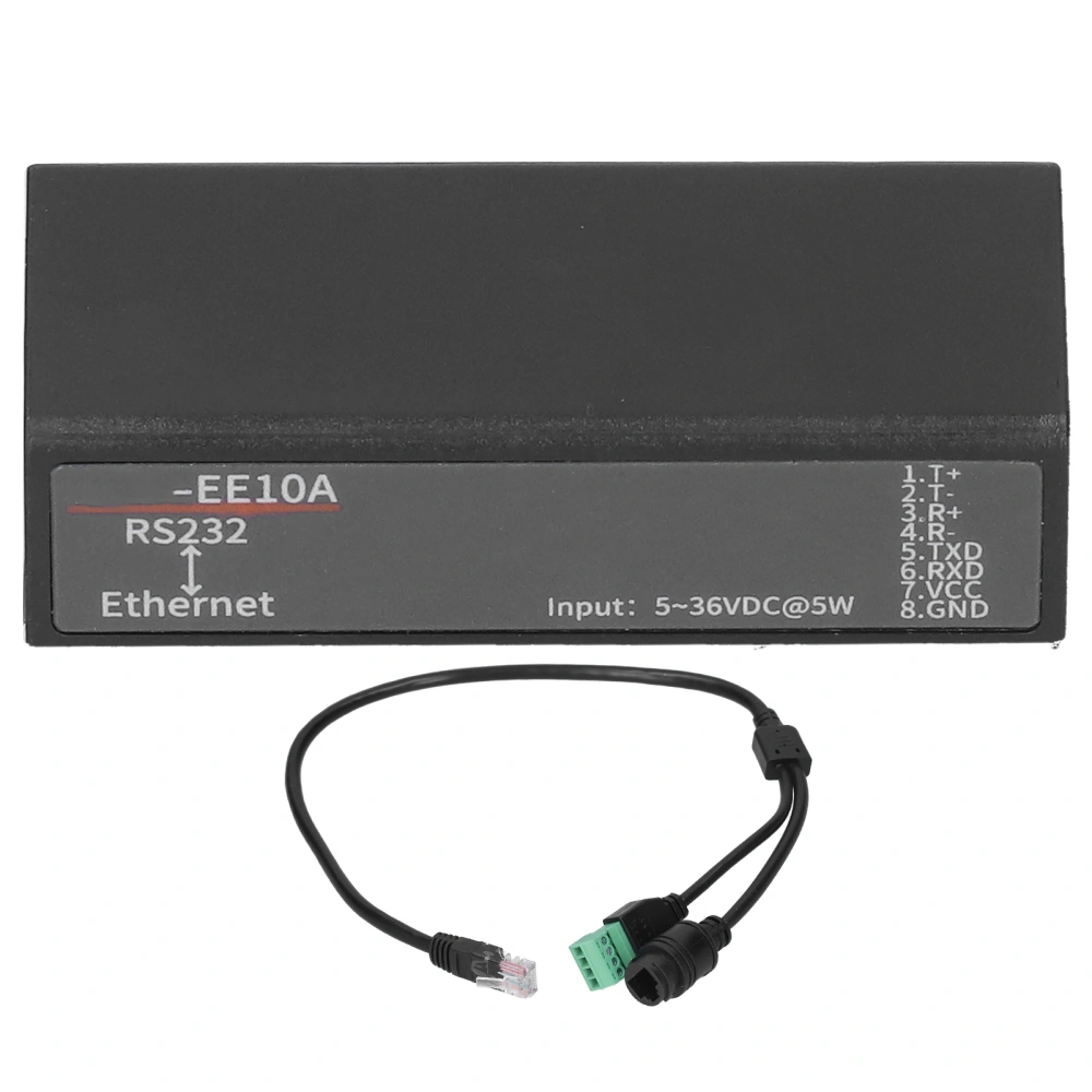 5‑36V Serial Server RS232 to Ethernet Communication Network Transmission Interface Module