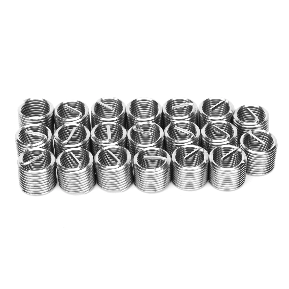 20Pcs Thread Repair Sleeve Bushing Screw Stainless Steel Wire Thread Insert M12 x 1.51.5D