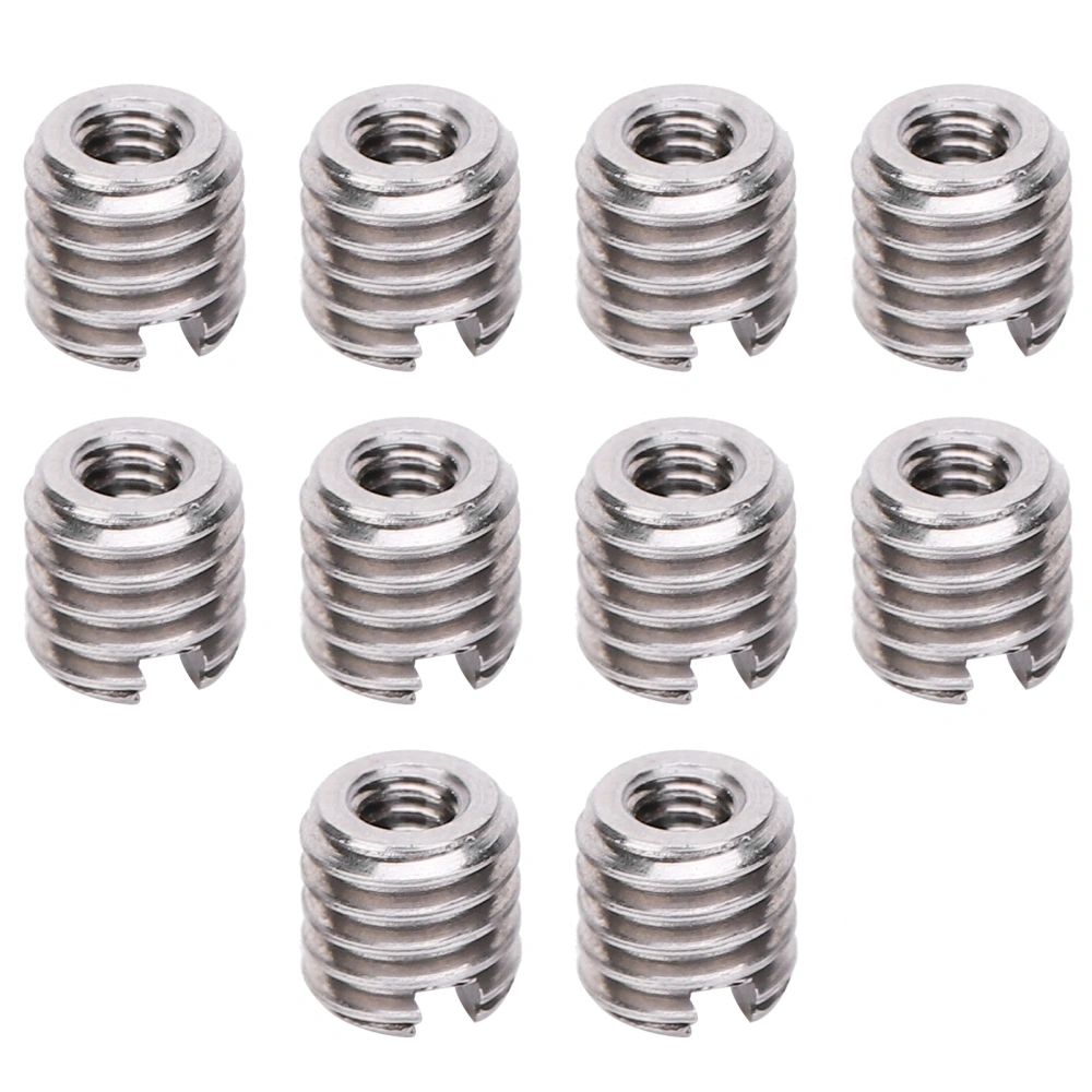 10Pcs Thread Inserts Reducing Nut Repair Tool Male Female Stainless Steel Fastener