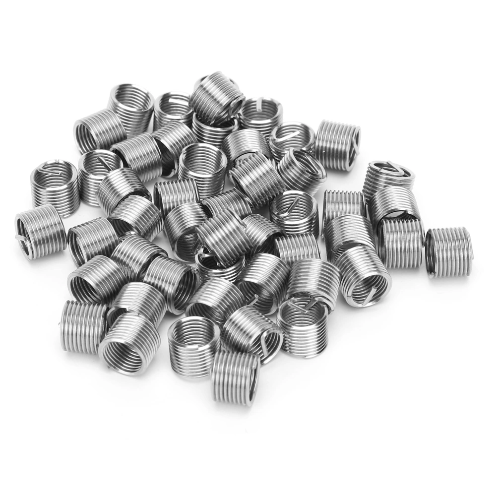 50Pcs Thread Inserts Male Female Reducing Nut Repair Tool Stainless Steel Fastener M8x1x1.5D