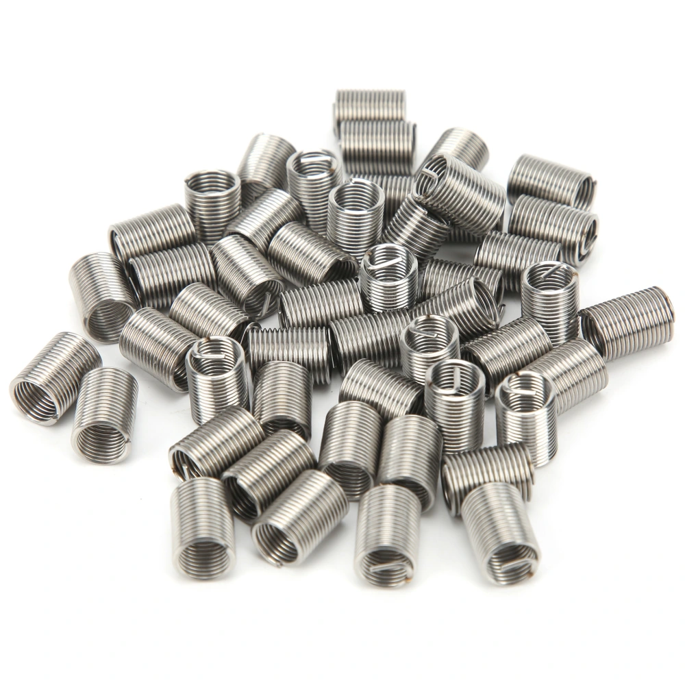 50Pcs Thread Inserts Male Female Reducing Nut Repair Tool Stainless Steel Fastener Hardware M8x1x2.5D