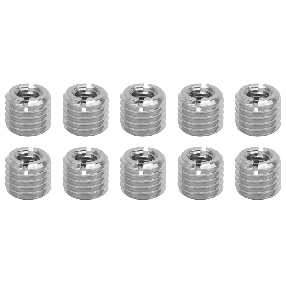 10Pcs Thread Inserts Reducing Nut Repair Tool Male Female Fastener Hardware Stainless Steel