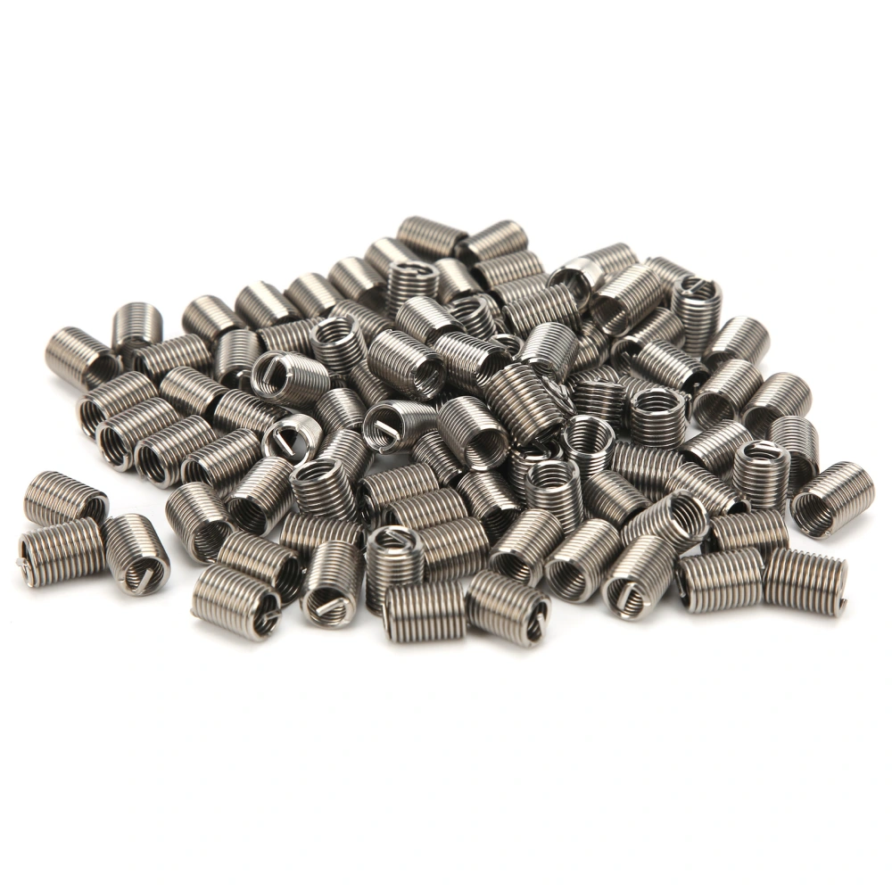 100Pcs Thread Inserts Male Female Reducing Nut Repair Tool Stainless Steel Fastener M6x1x2.5D