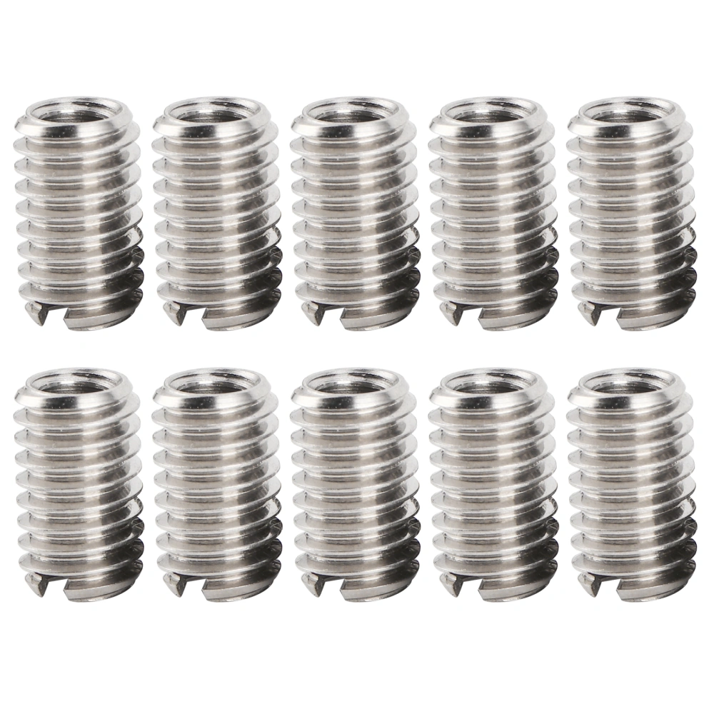 10pcs Thread Repair Insert Female M4x0.7 Male M6x1.0 Reducing Nut 303 Stainless Steel for Computers Lamps Molds Mechanical Equipment